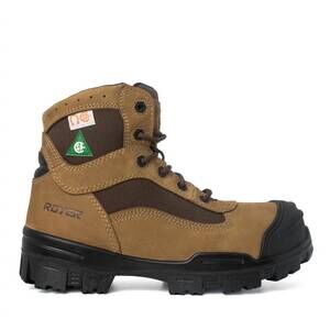 NEW ROYER men's 6" composite toe ventura work boots in brown